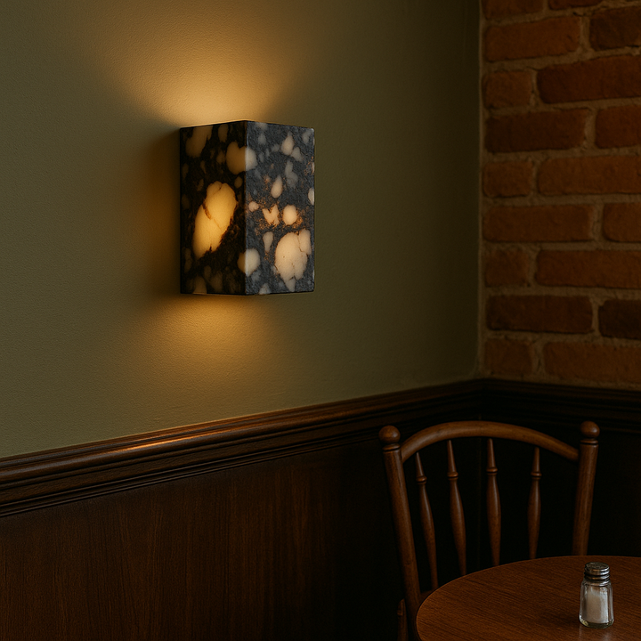 Contemporary Marble Cube Wall Light - Elegant LED Fixture for Hallway, Bedroom, or Living Room 6