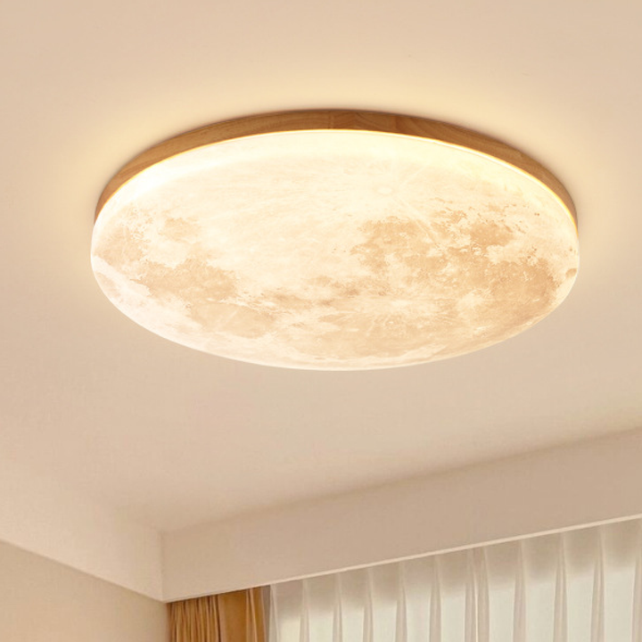 Dimmable Round LED Ceiling Light - Modern Flush Mount Fixture for Bedroom and Living Room, Adjustable Brightness and Color Temperature 0