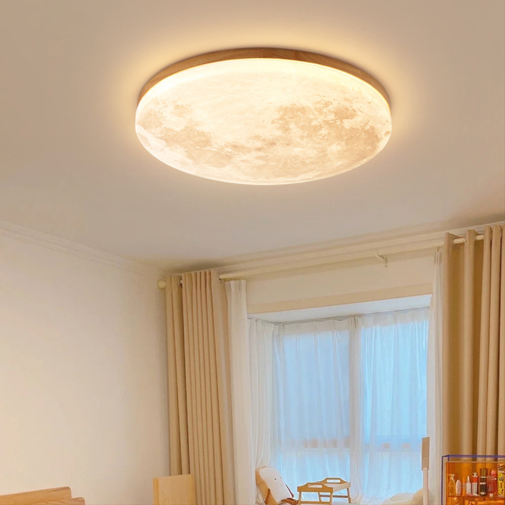 Dimmable Round LED Ceiling Light - Modern Flush Mount Fixture for Bedroom and Living Room, Adjustable Brightness and Color Temperature 1