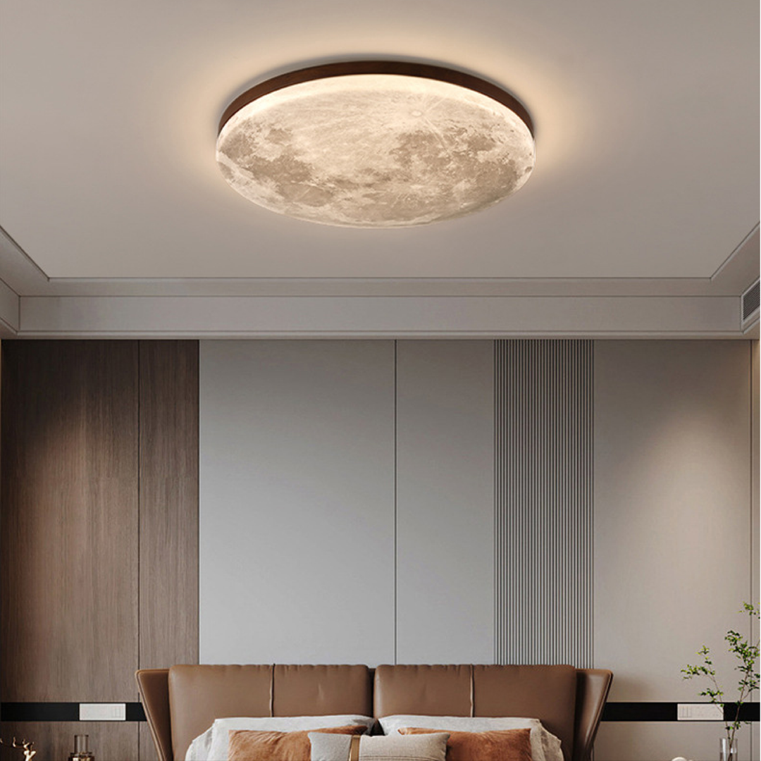 Dimmable Round LED Ceiling Light - Modern Flush Mount Fixture for Bedroom and Living Room, Adjustable Brightness and Color Temperature 2