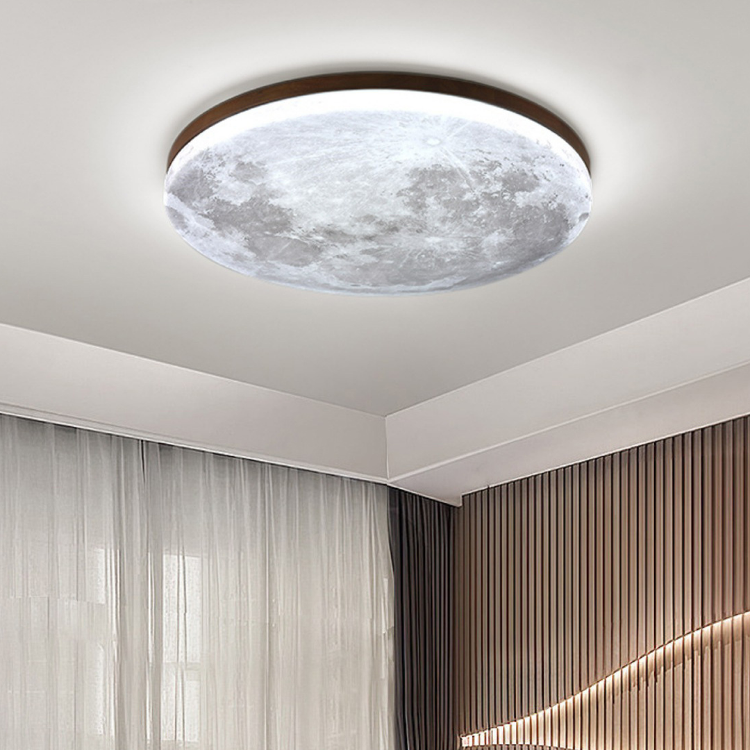 Dimmable Round LED Ceiling Light - Modern Flush Mount Fixture for Bedroom and Living Room, Adjustable Brightness and Color Temperature 4