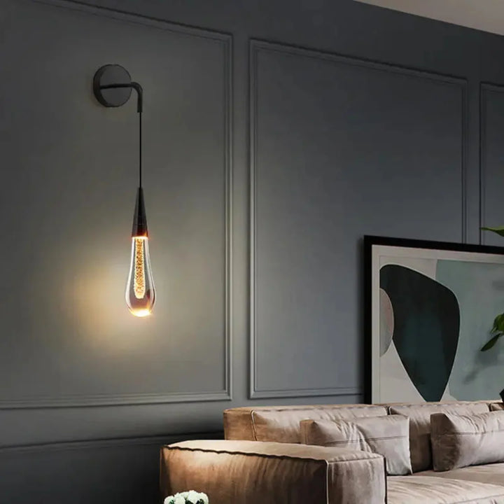 Crystal Teardrop Wall Light - View 2