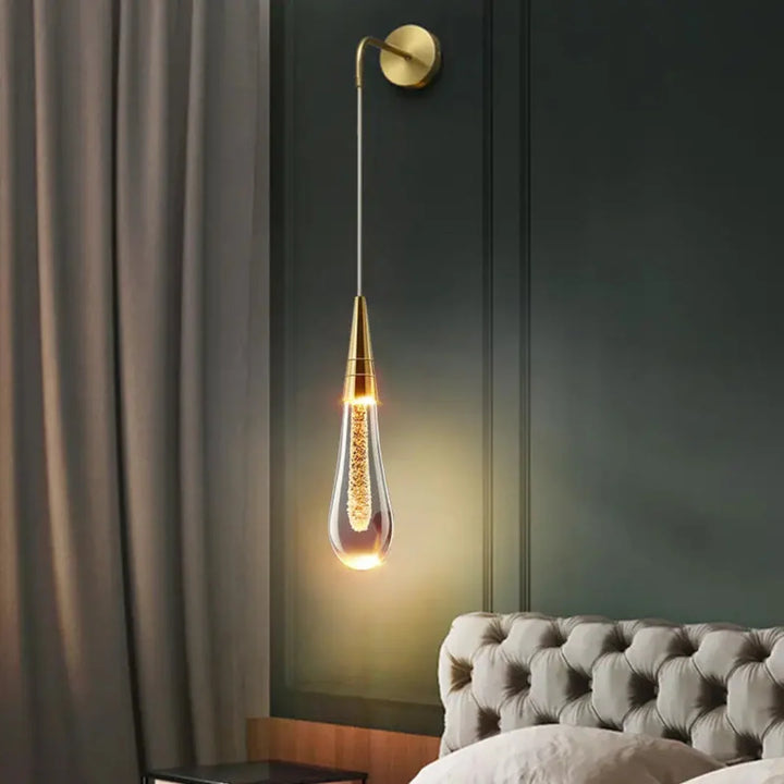 Crystal Teardrop Wall Light - View 3