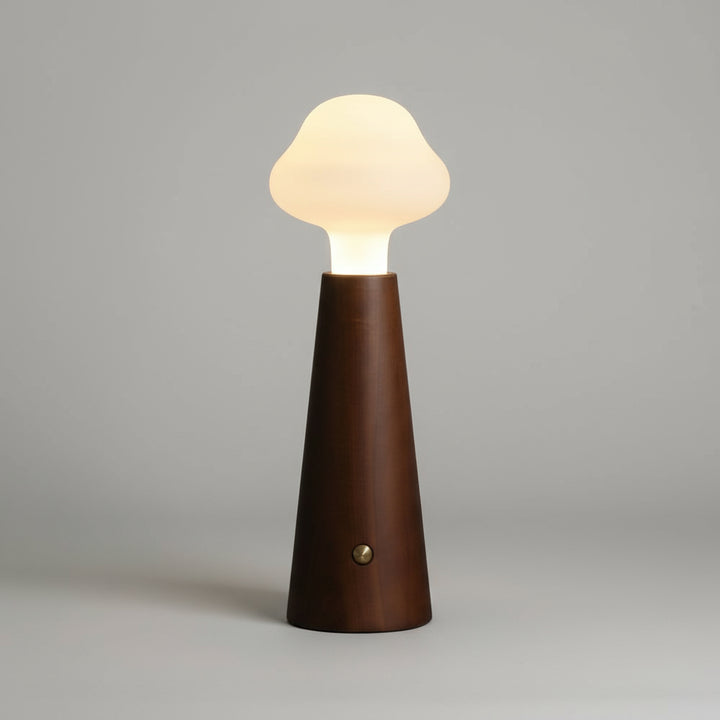 Elegant Wooden Table Lamp - LED Bedside Lamp for Bedroom or Desk - Natural Design for Relaxing Atmosphere