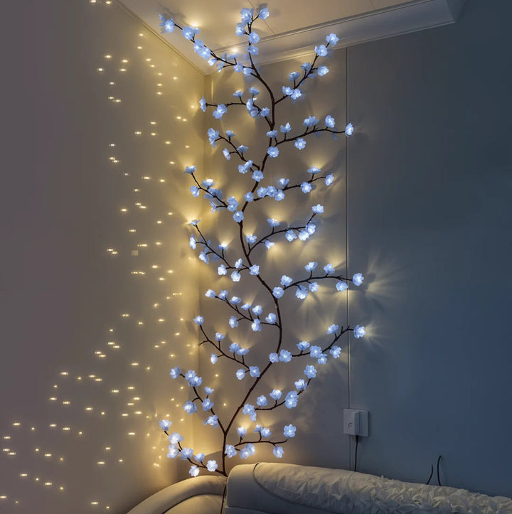 Cherry Blossom LED Wall Light in Iced Blossom
