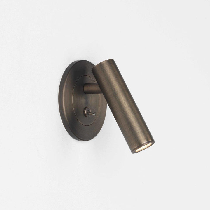 Adjustable Wall Reading Lamp in Brushed Bronze