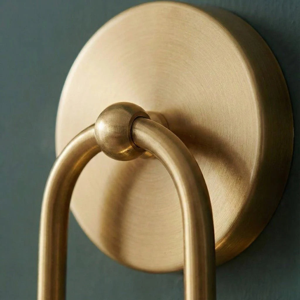 Double Cylinder Gold Wall Sconce - View 3