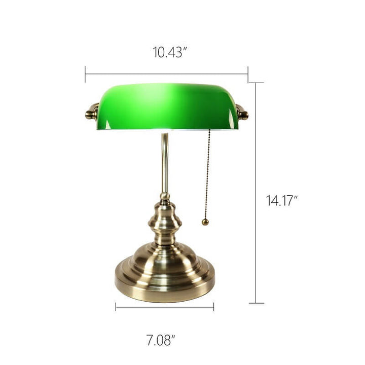 Industrial Style Glass Table Lamp with Metal Base - Retro Colored Design 6