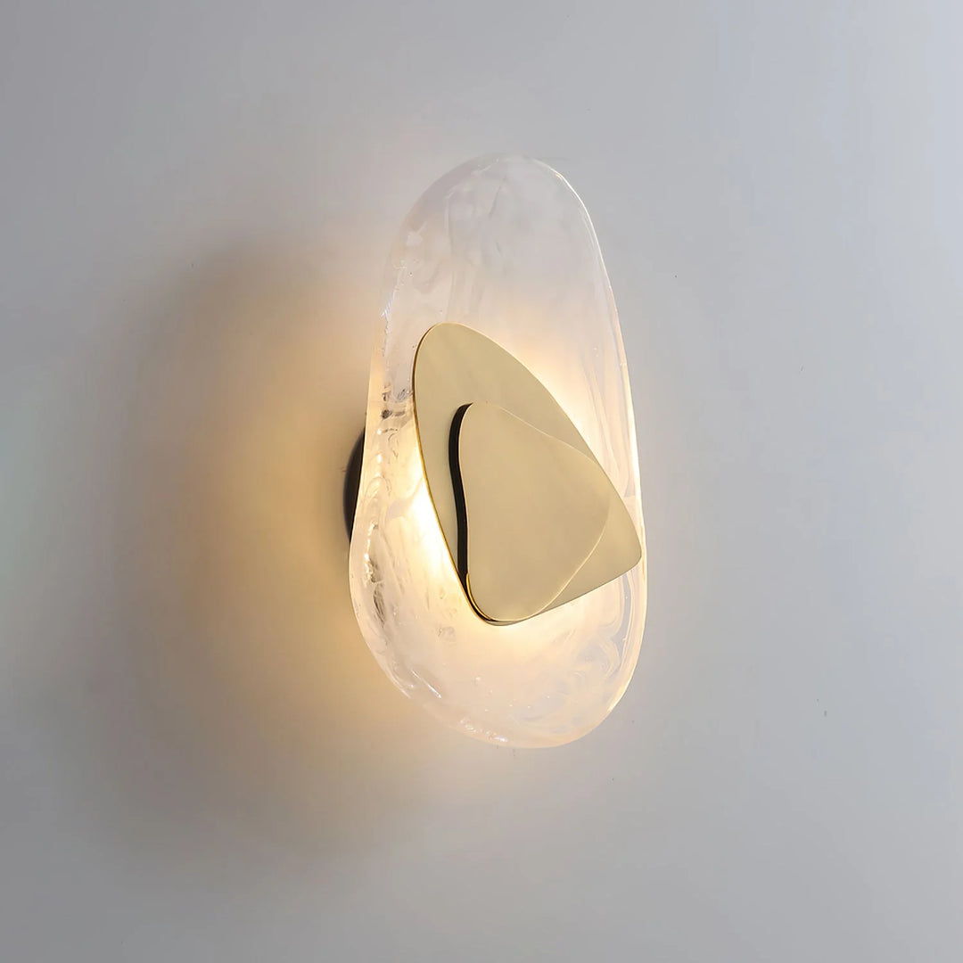 Pebble Glass LED Wall Sconce in 20 x 30 cm - View 2