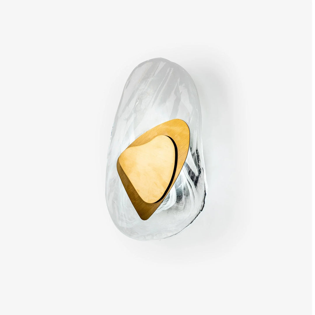 Pebble Glass LED Wall Sconce