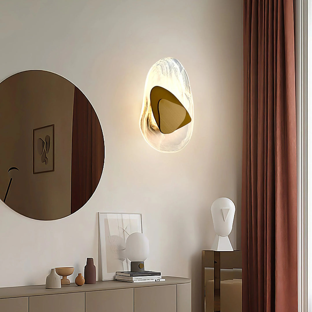 Pebble Glass LED Wall Sconce - View 2