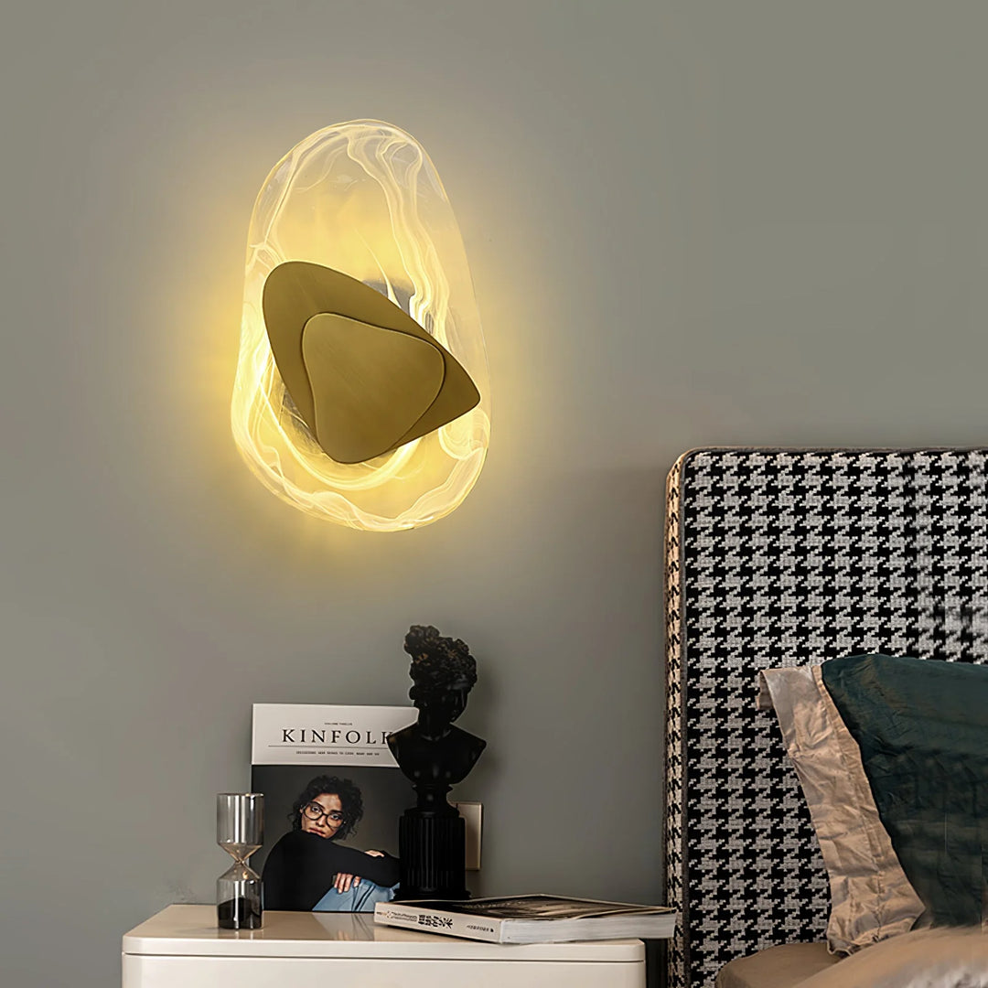 Pebble Glass LED Wall Sconce - View 3