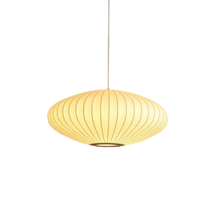 Italian Silk Pendant Light - Adjustable Height Kitchen Pendant Lighting for Dining Room and Bar, Soft Ambient Glow, Contemporary Design 0