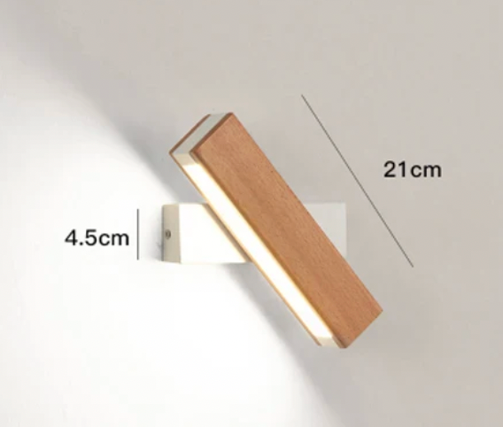 Japanese Minimalist LED Wall Light with Rotating Design - Versatile Wall Lamp for Elegant Home Accent, Energy-Efficient Lighting 4