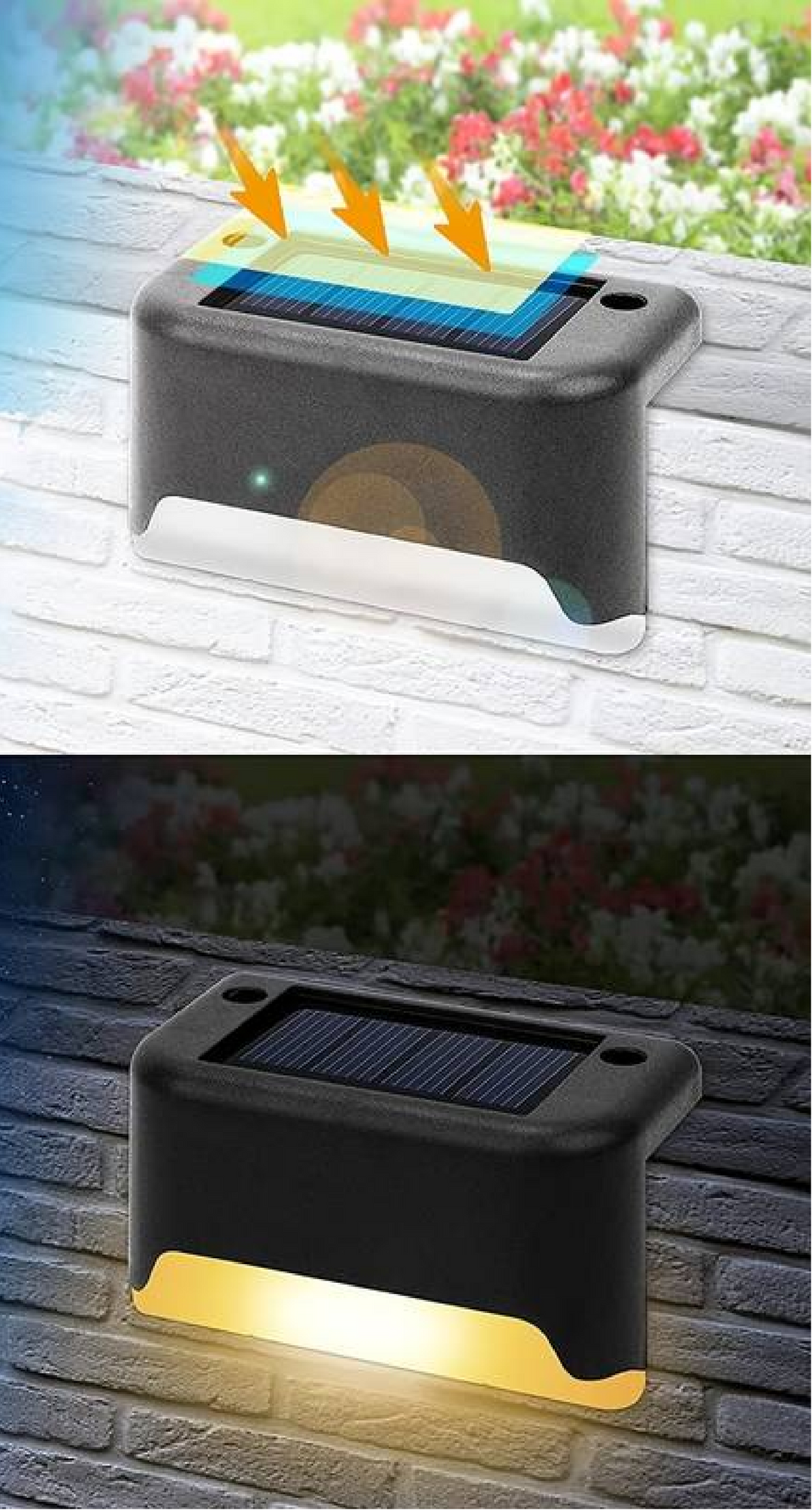 Solar Fence Wall Lights - View 3