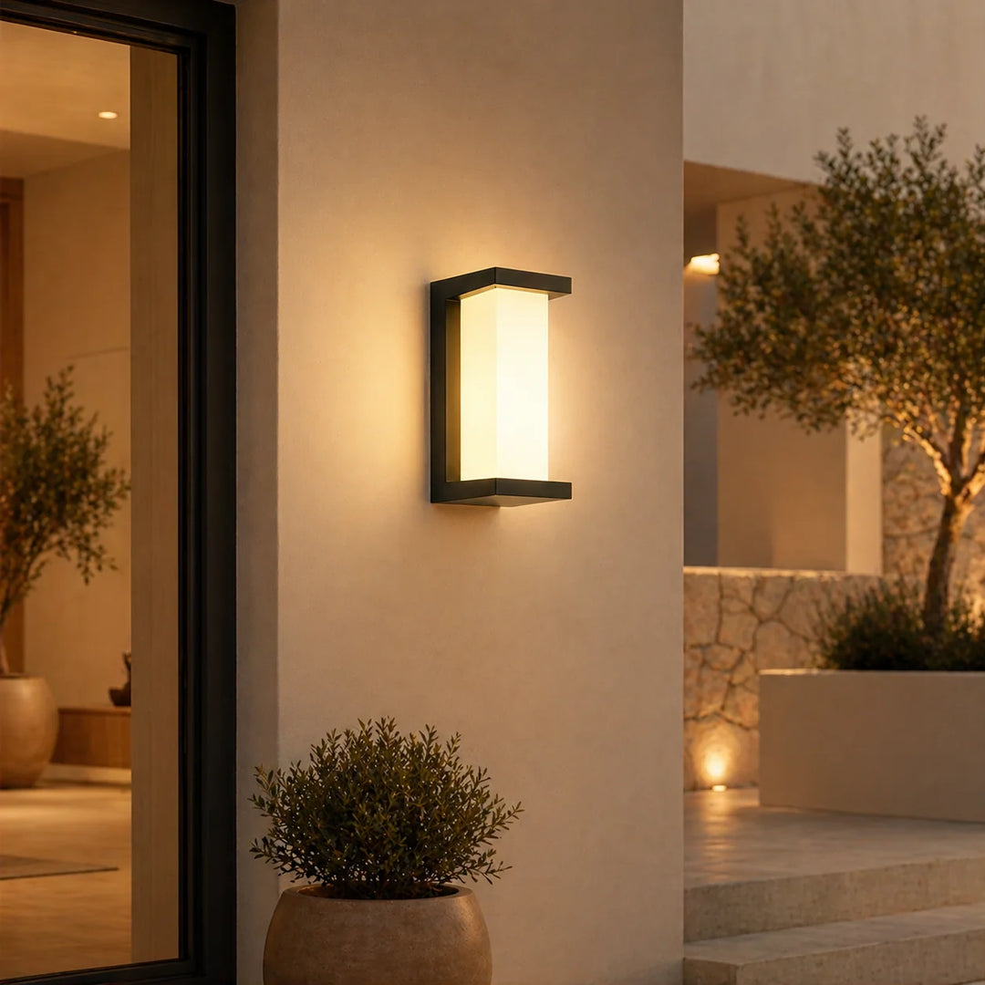 Outdoor LED Wall Light with Motion Sensor in Vertical