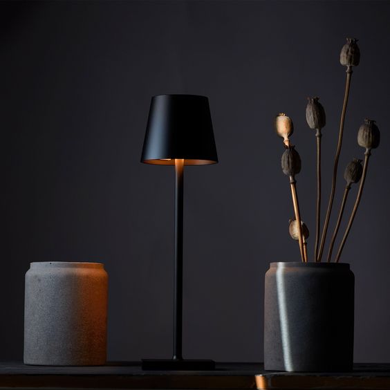 Cordless LED Table Lamp, Dimmable Touch Control