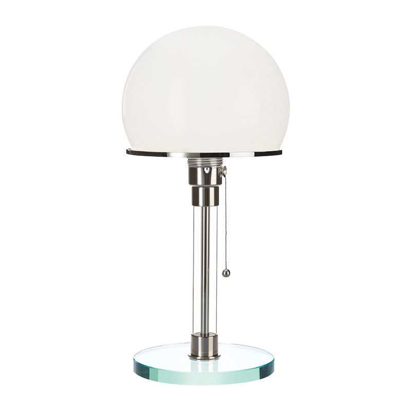 Bauhaus Globe Table Lamp, Glass and Metal