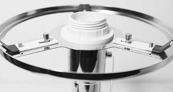 Bauhaus Globe Table Lamp, Glass and Metal