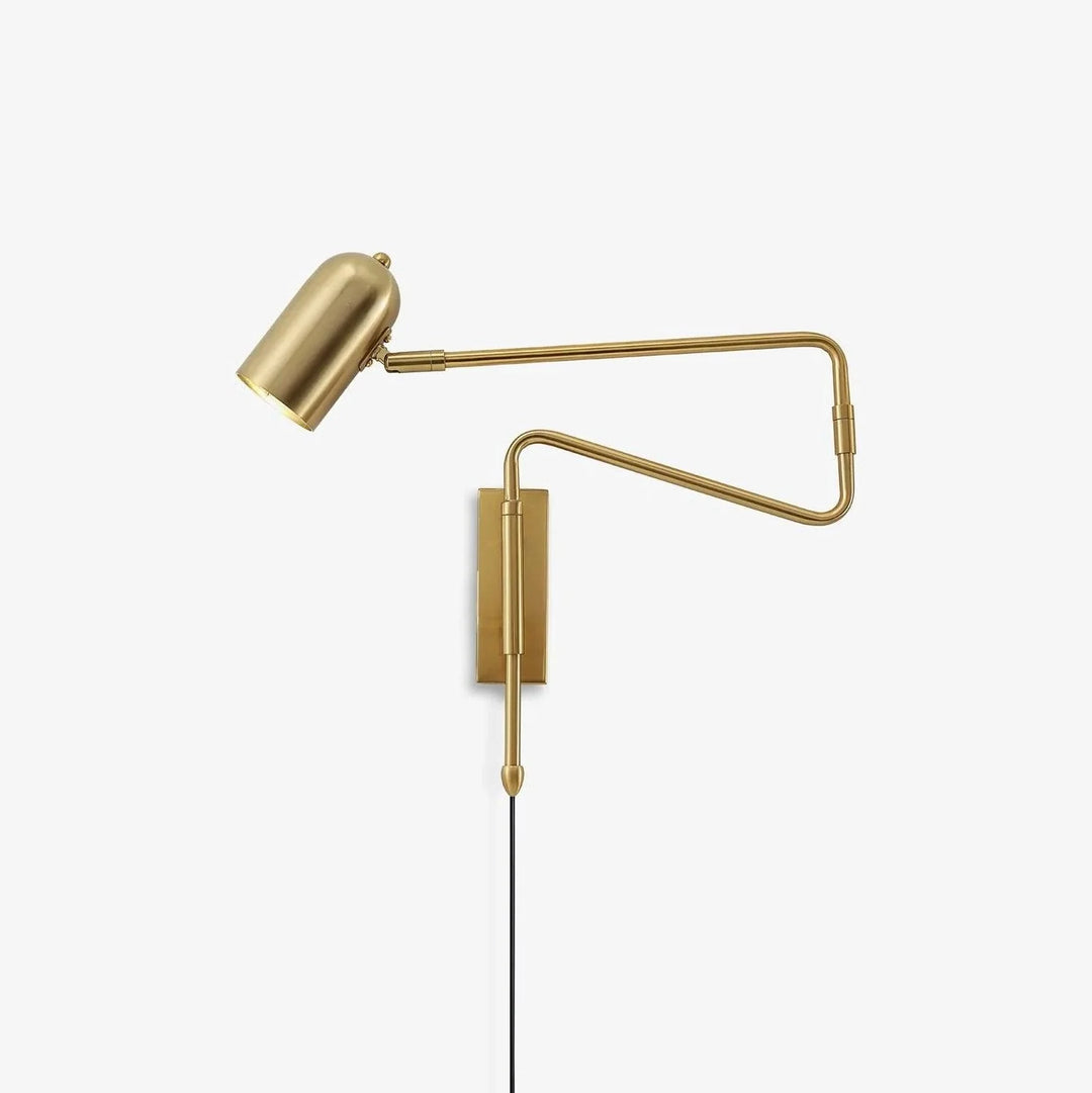 Swing Arm Plug-In Wall Light in Slim Arm