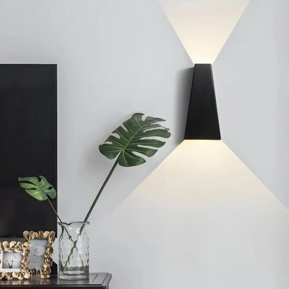 Geometric Up and Down LED Wall Light