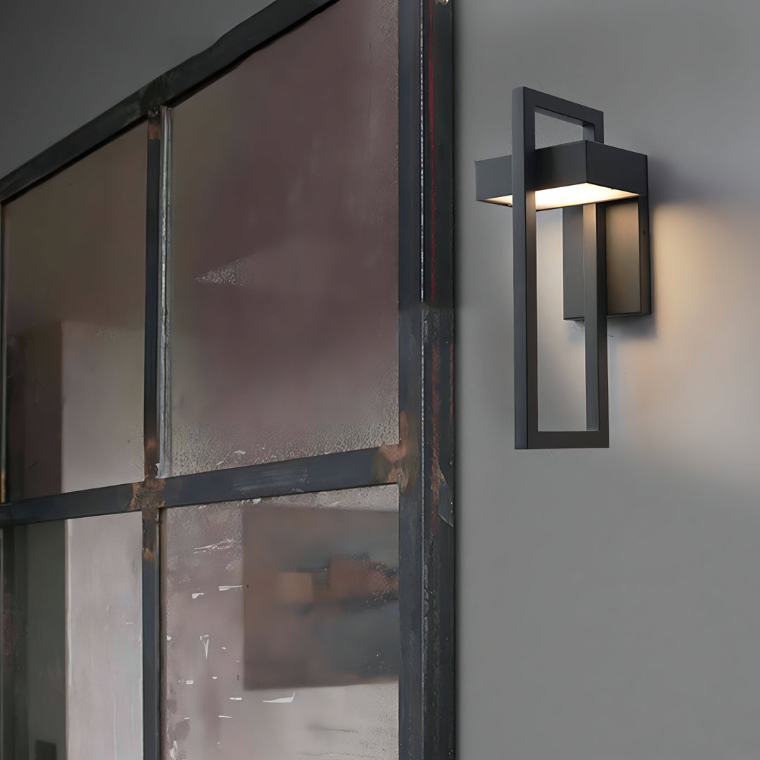 Modern Black Outdoor Wall Light - Stainless Steel Exterior Wall Lantern, Weather Resistant, IP65, Durable Design, Available in Two Sizes 3