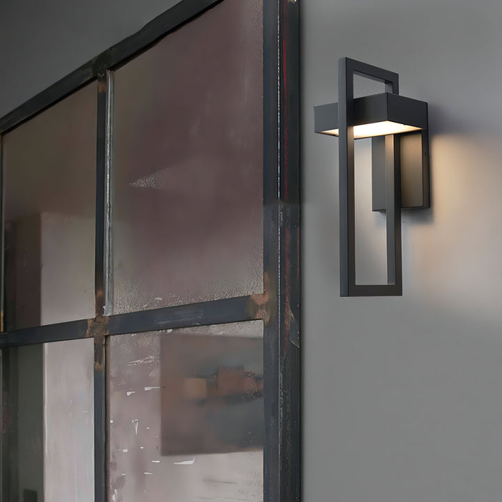 Modern Black Outdoor Wall Light - Stainless Steel Exterior Wall Lantern, Weather Resistant, IP65, Durable Design, Available in Two Sizes 3