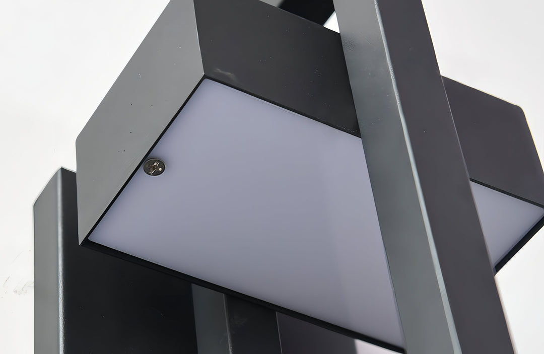 Modern Black Outdoor Wall Light - Stainless Steel Exterior Wall Lantern, Weather Resistant, IP65, Durable Design, Available in Two Sizes 4
