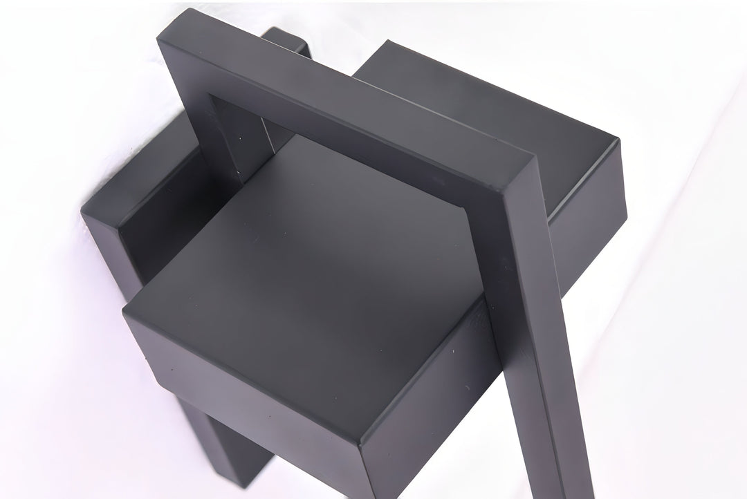 Modern Black Outdoor Wall Light - Stainless Steel Exterior Wall Lantern, Weather Resistant, IP65, Durable Design, Available in Two Sizes 5