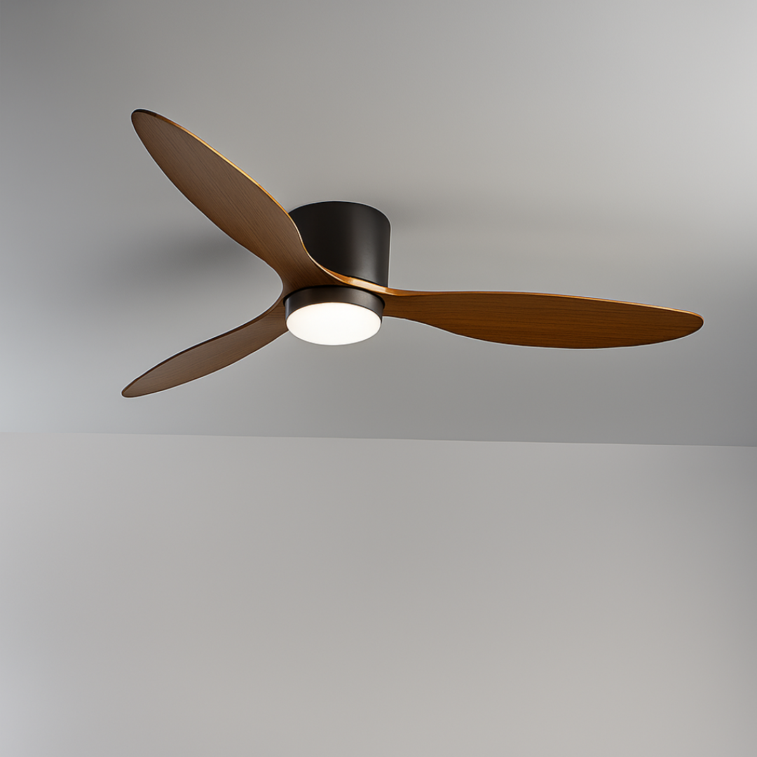 Modern Ceiling Fan with LED Lights and Remote Control - Quiet Operation for Year-Round Comfort in Living Room or Bedroom 0