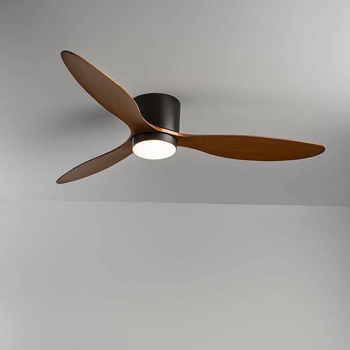 Modern Ceiling Fan with LED Lights and Remote Control - Quiet Operation for Year-Round Comfort in Living Room or Bedroom 0