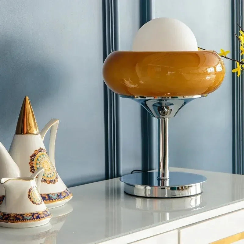 Guzzini Bauhaus Floor and Table Lamp in Orange Table Lamp