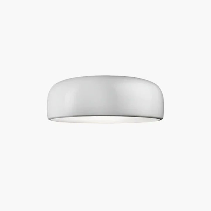 Dome Flush Ceiling Light in White