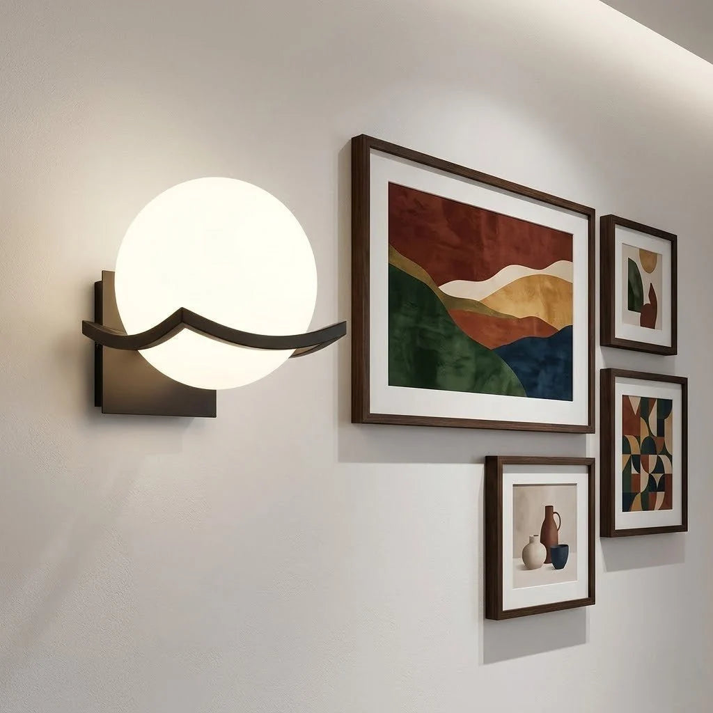 Glass Globe Wall Sconce