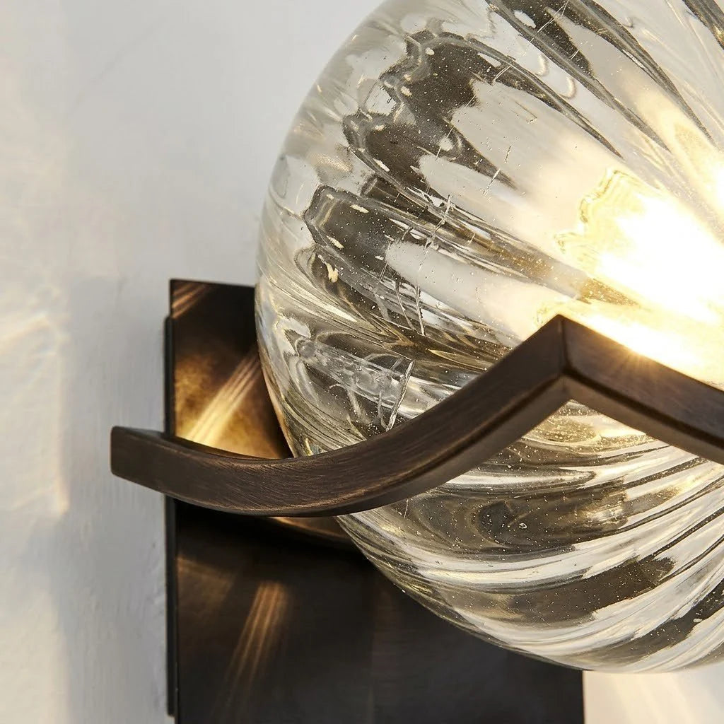 Glass Globe Wall Sconce - View 4