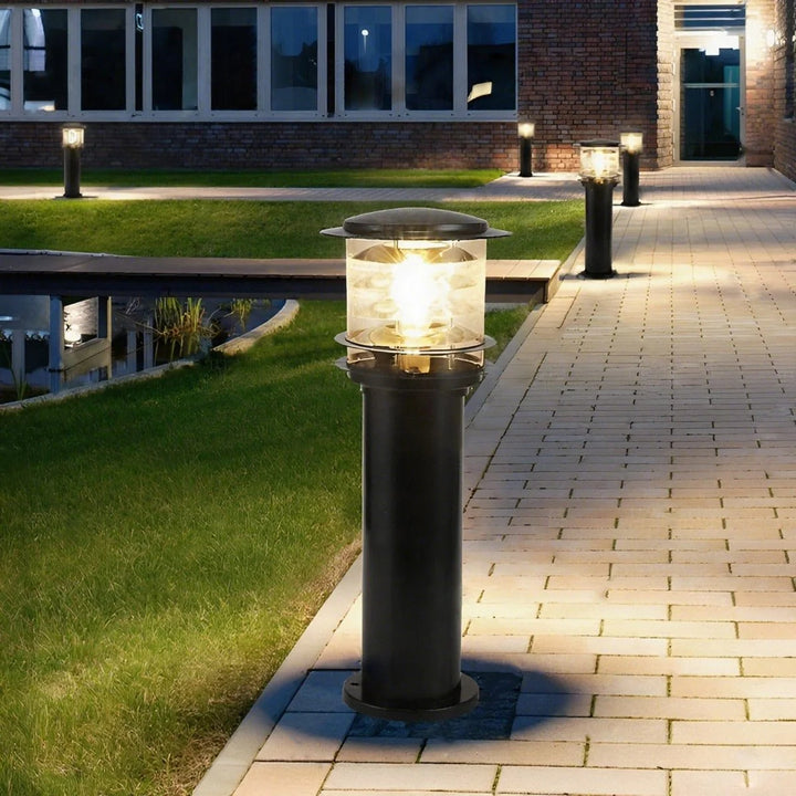 Lantern Garden Post Light in Black - View 4