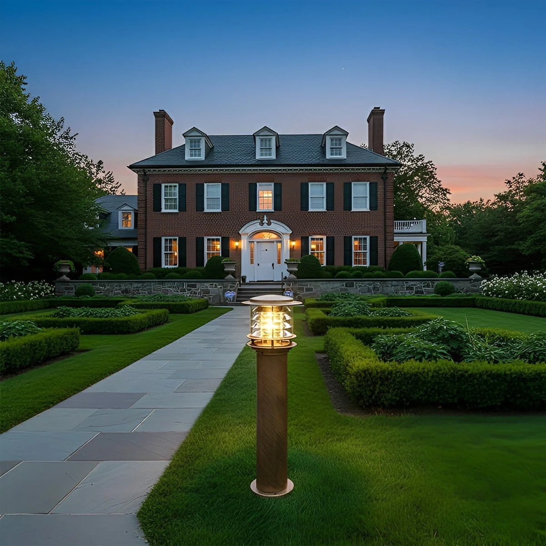 Lantern Garden Post Light in Bronze - View 5