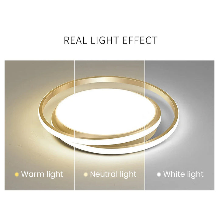 Modern LED Circle Ceiling Light - Energy-Efficient Fixture for Home Decor 3
