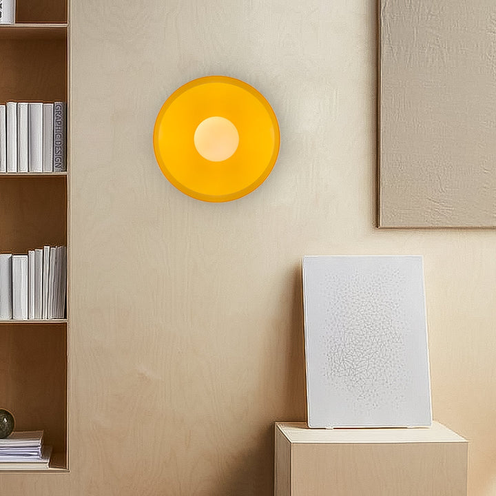 Modern Round Flush Mount Ceiling Light - Glass Fixture for Living Room and Bedroom 4