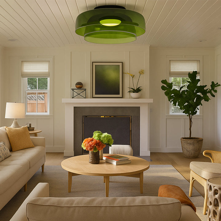 Bauhaus Layered Glass Pendant Light - View 4