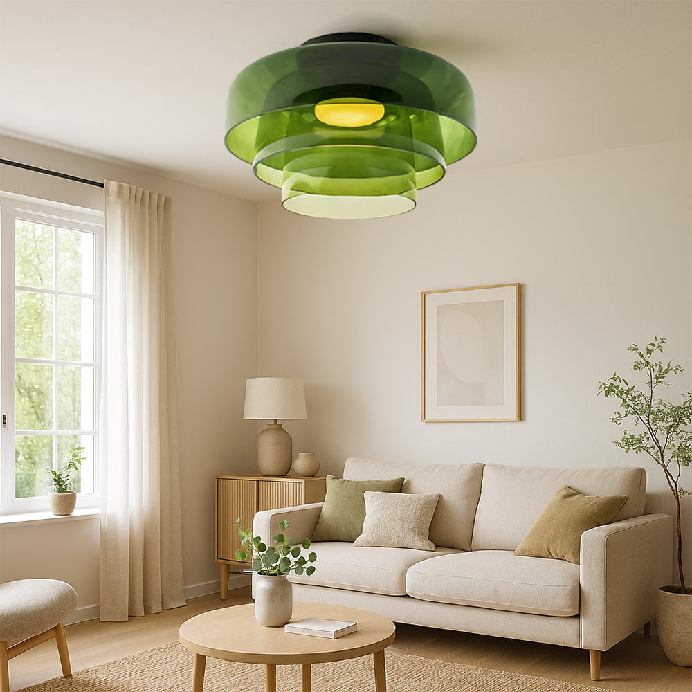 Bauhaus Layered Glass Pendant Light - View 2