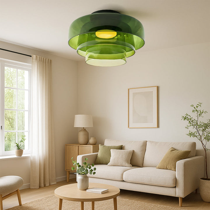 Bauhaus Layered Glass Pendant Light - View 2