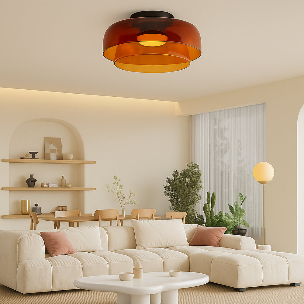 Bauhaus Layered Glass Pendant Light - View 5