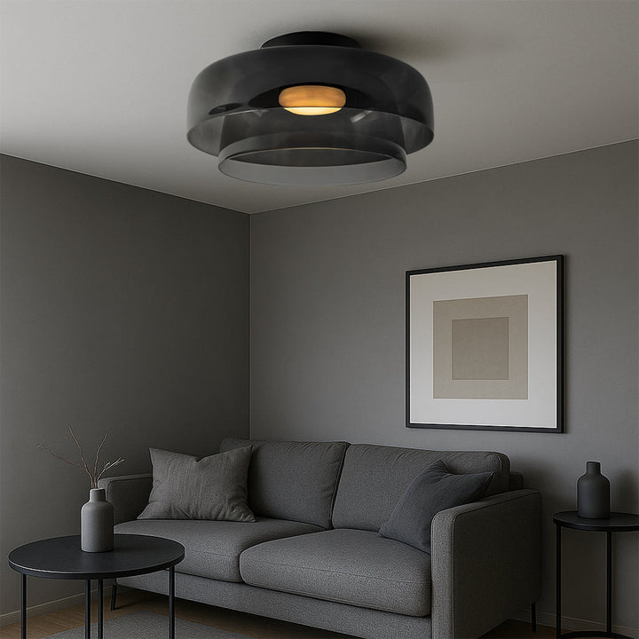 Bauhaus Layered Glass Pendant Light - View 3