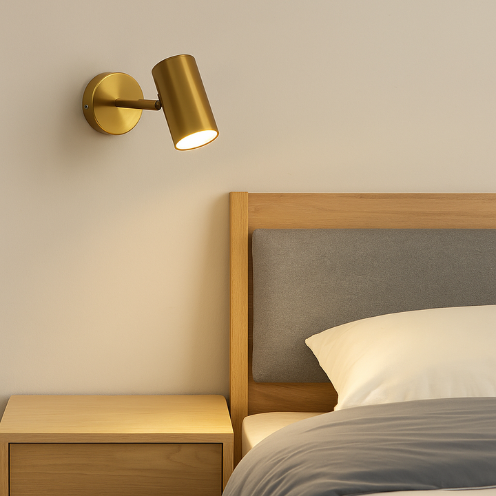 Nordic Modern Adjustable LED Wall Lamp - Matte Black and Gold Finish 2