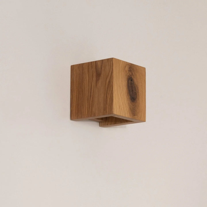 Oak Cube Wall Light - View 4