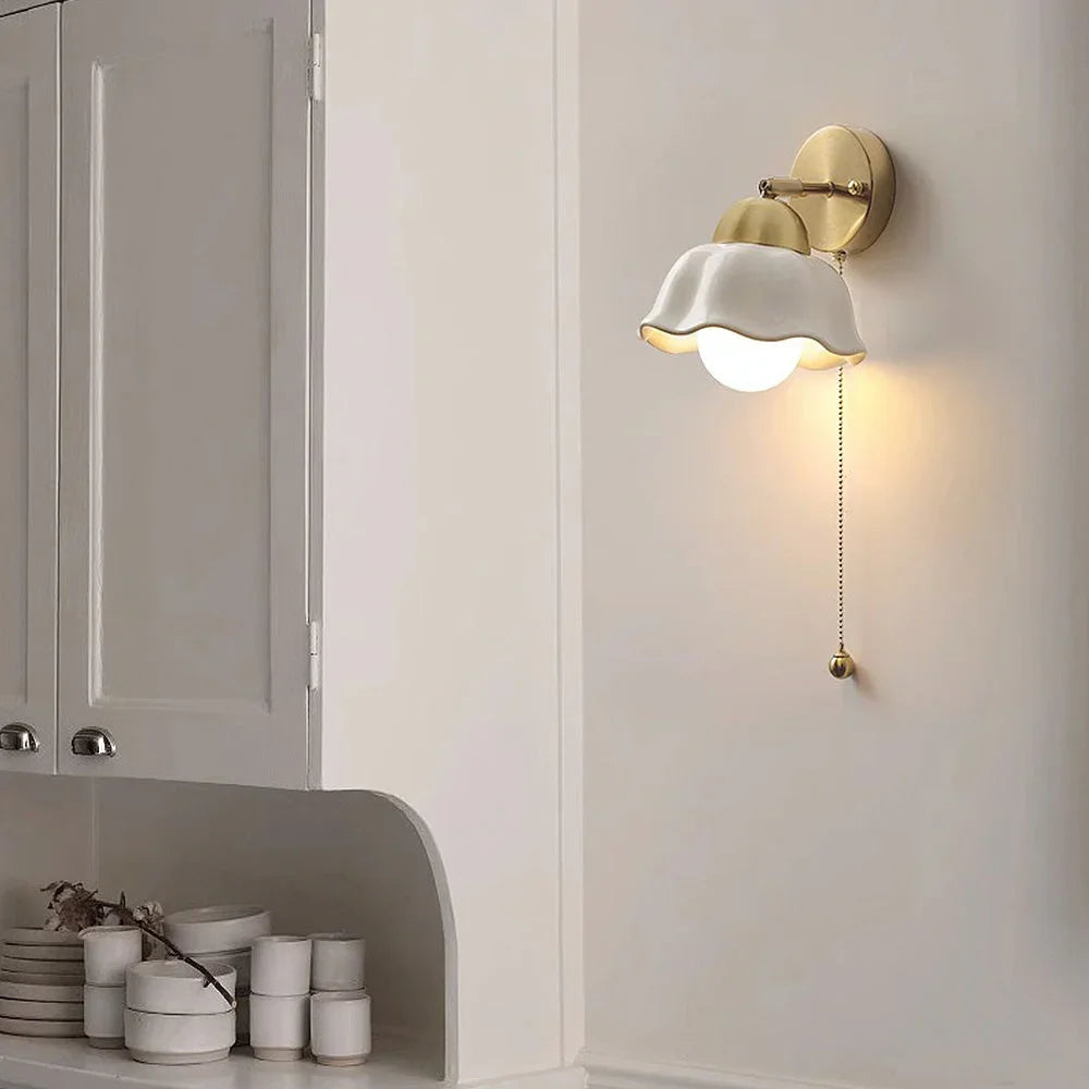 French Flower Wall Light
