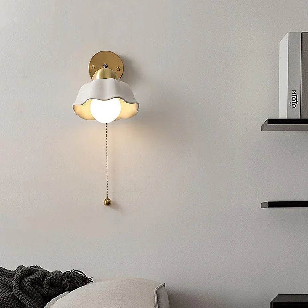 French Flower Wall Light - View 3