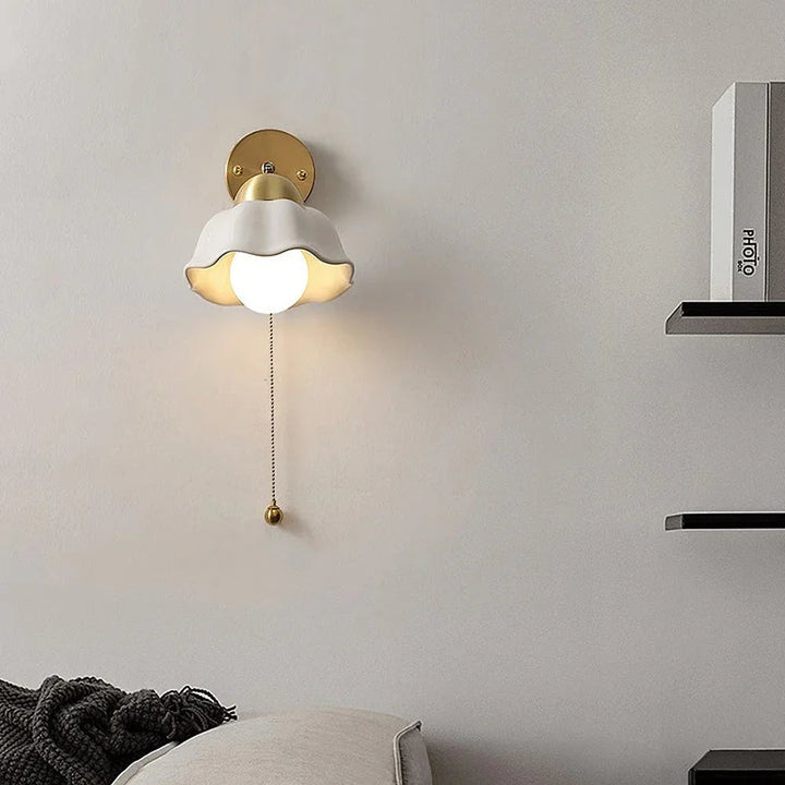 French Flower Wall Light - View 3