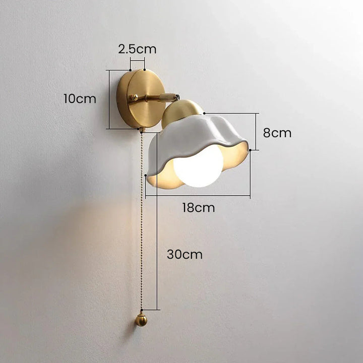 French Flower Wall Light - View 5